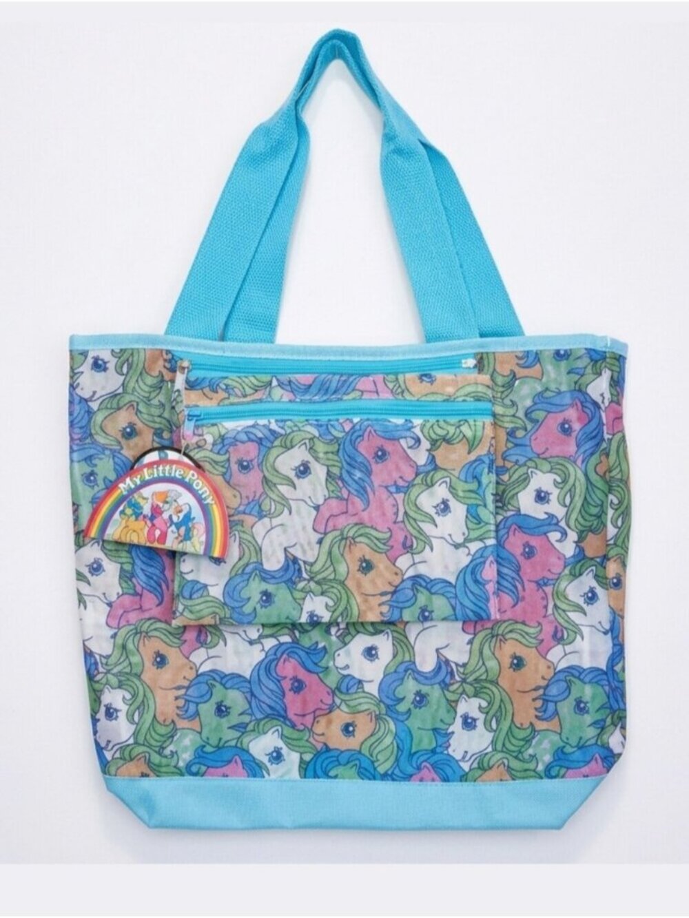 NEW My Little Pony Beach Tote Mesh Bag Purse Childrens Kids Retro 80s Inspired